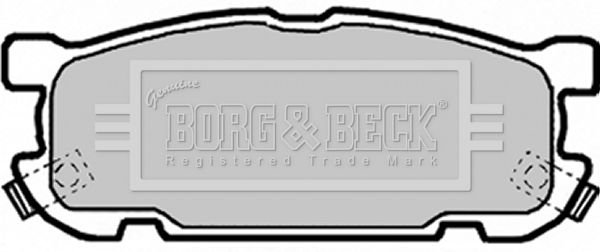 BORG & BECK Комплект тормозных колодок, дисковый тормоз BBP1818
